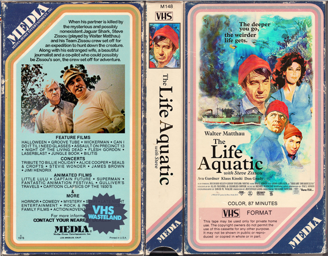 THE LIFE AQUATIC CUSTOM VHS COVER